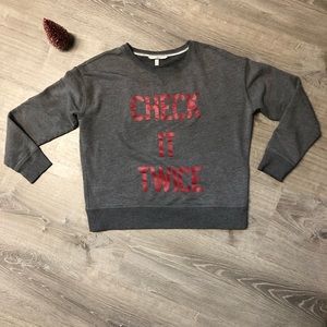 🎄 Victoria's Secret Christmas  "Check It Twice" Sweatshirt 🎅